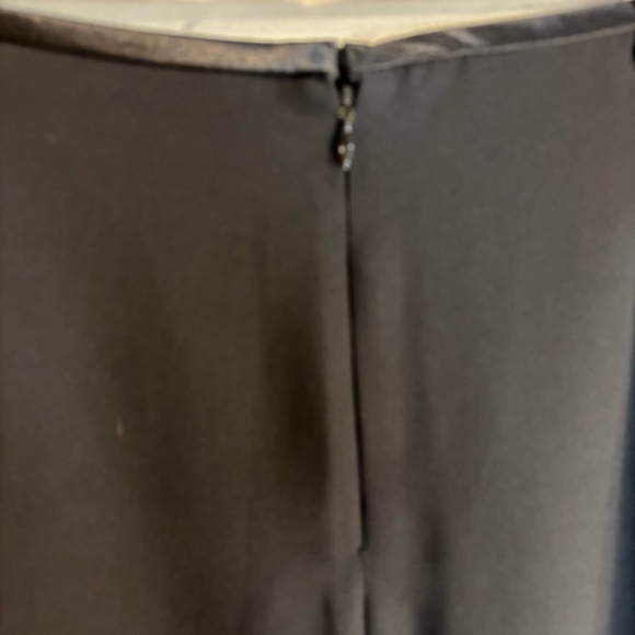 RIBKOFF TRENDS SZ 16 Pencil Skirt Satin Trimmed Zipper Slit Lined Ziper Closure - Picture 6 of 10